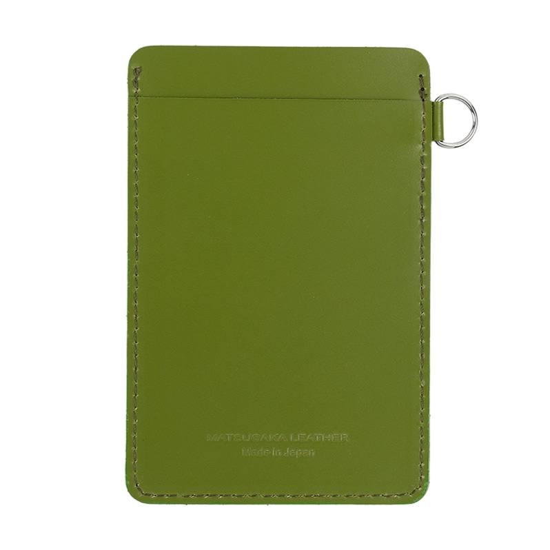 MATSUSAKA LEATHER 切り絵カードケース 松阪レザー グリーン | 革小物