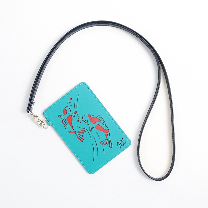 MATSUSAKA LEATHER ネックストラップ 松阪レザー ネイビー | 革小物