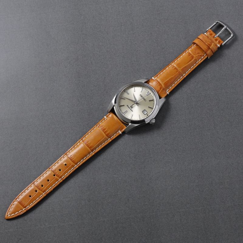 GS グランドセイコー対応 時計バンド 牛革型押し 19mm | 時計バンド