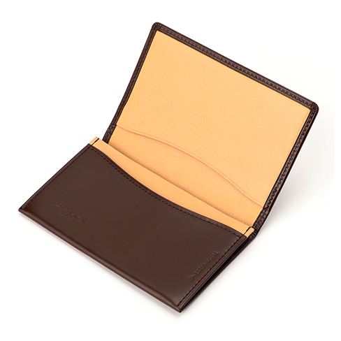 さとり 名刺入れ 松阪レザー 硯（ブラック） HCK14A-Z | 革小物