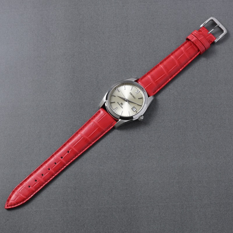 GS グランドセイコー対応 時計バンド プレミアムクロコ 19mm