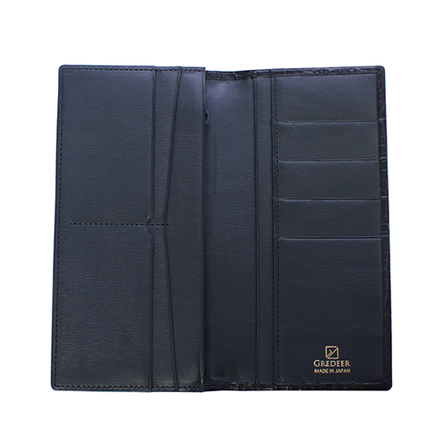 グレディア 長財布 クロコダイル ネイビー | 革小物 | バンビ公式