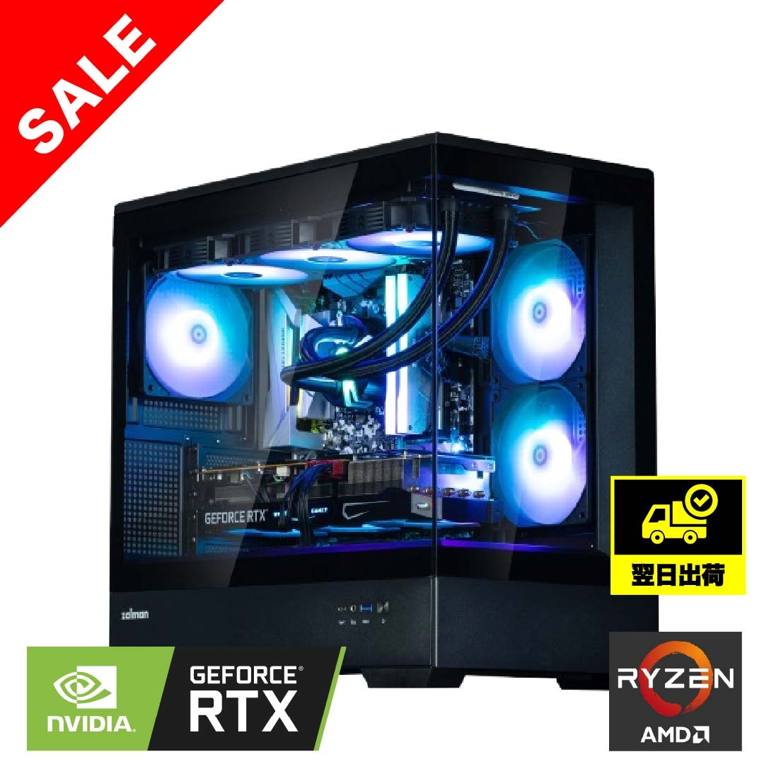 翌日出荷】Ryzen 7 5700x RX9060XT | BD2 Black | BANDAL GAMING