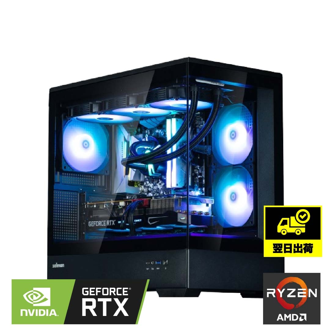 ゲーミングPC Ryzen 7 5700X RTX5070Ti メモリ16GB インテル ゲーミングPC Ryzen 7 5700X / RTX5070Ti メモリ32GB