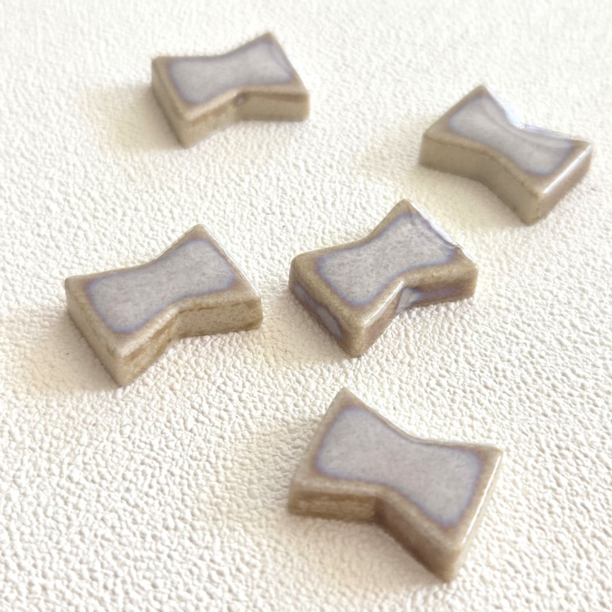 美濃焼 パーツ ＜りぼん・カフェオレ 限定色＞1ピース