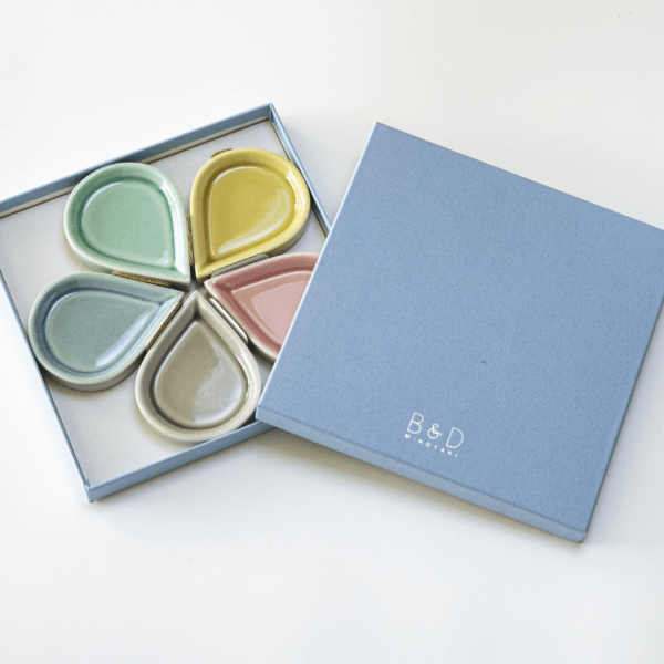 【ギフトボックス】豆皿 しずく 5枚セット用箱