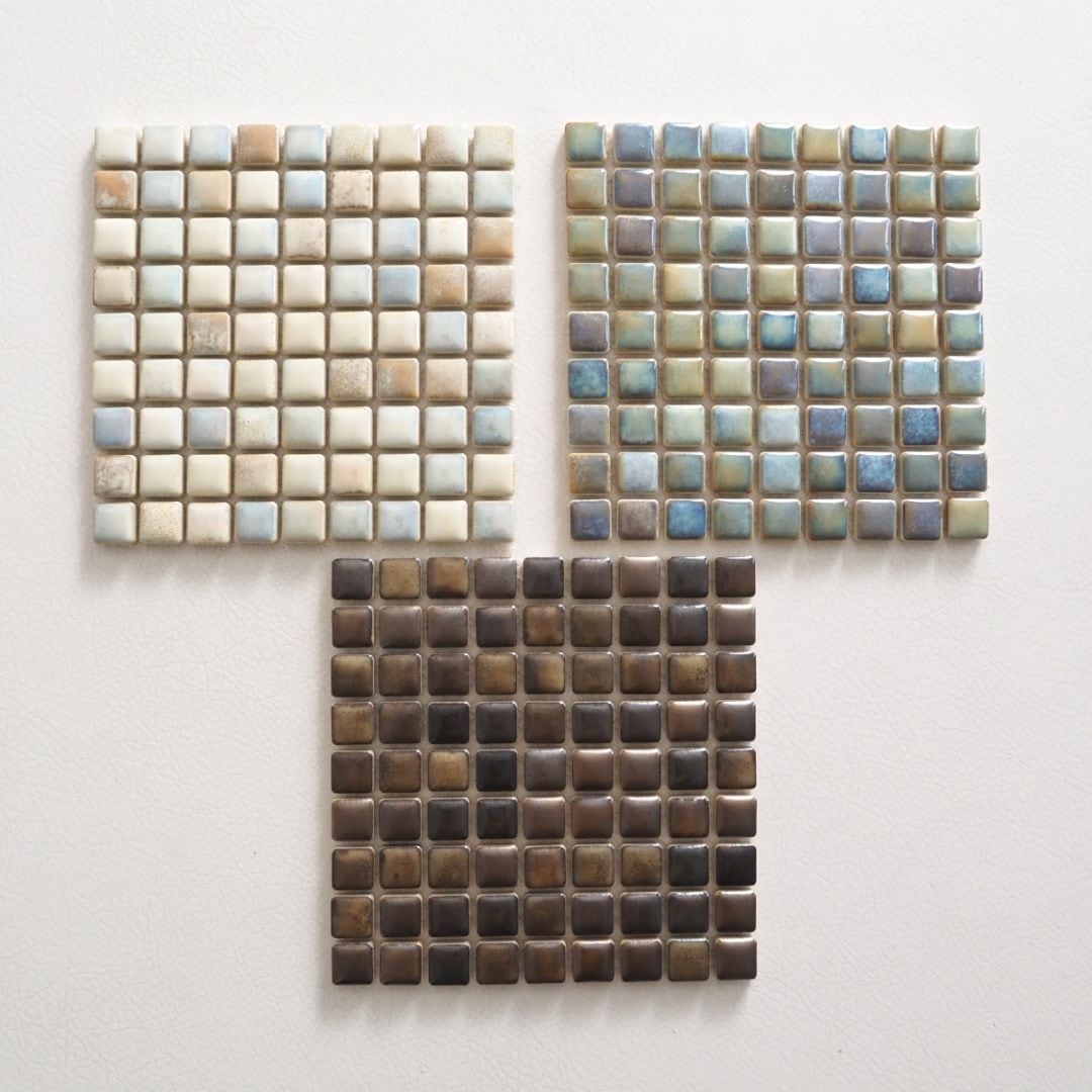 タイル 15mm角 1/4シート ＜ルミナス＞全3色