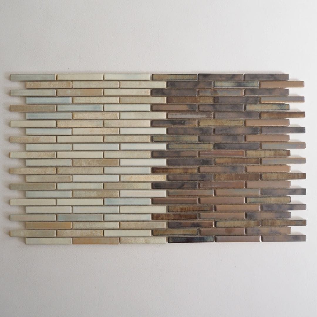 ボーダータイル 13×88mm フルシート ＜ルミナス＞全2色