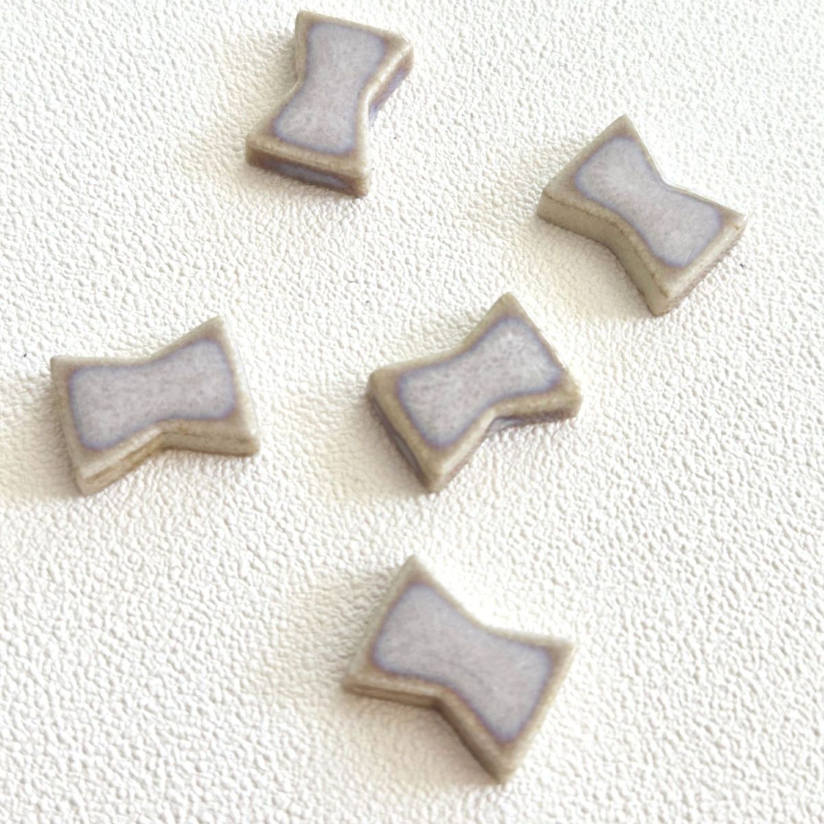 美濃焼 パーツ ＜りぼん・カフェオレ 限定色＞1ピース