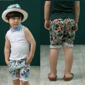 BAOBAO �Ҷ��� �Х��Х� (kids) �ˤλ� ������ �ϡ��եѥ�� Ⱦ���ܥ� ���硼�ȥѥ�� �Ҥɤ� ���� ���å� �Ҷ��ѥ�� 90-130cm �֥롼 ���꡼��