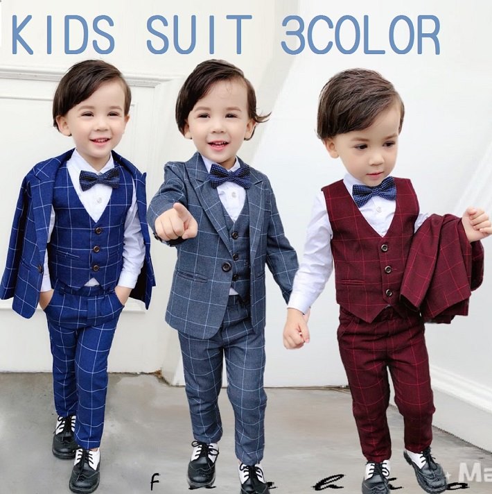 BAOBAO 子供服 バオバオ (kids) 男の子 タキシード 上下セット スーツ3 