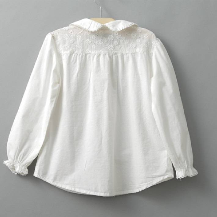 BAOBAO Ҷ ХХ Kids shirt Ҥɤ  륺 ֥饦 λҥ  ۥ磻ȥ եޥ륷 ݶ å Ⱦ Ĺµ Ҥɤ֥饦 100-140cm