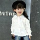 BAOBAO Ҷ ХХ Kids shirt Ҥɤ  륺 ֥饦 λҥ  ۥ磻ȥ եޥ륷 ݶ å Ⱦ Ĺµ Ҥɤ֥饦 100-140cm