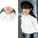 BAOBAO Ҷ ХХ Kids shirt Ҥɤ  륺 ֥饦 λҥ  ۥ磻ȥ եޥ륷 ݶ å Ⱦ Ĺµ Ҥɤ֥饦 100-140cm