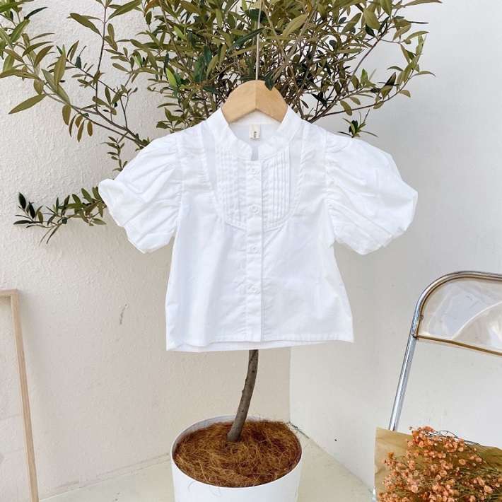 BAOBAO �Ҷ��� �Х��Х� Kids shirt �֥饦�� �Ҥɤ⥷��� �����륺�֥饦�� �Ҷ��֥饦�� ���λҥ֥饦�� �ۥ磻�ȥ���� Ⱦµ����� �Ҷ������ �Ҥɤ�֥饦�� 90-140���