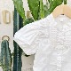 BAOBAO �Ҷ��� �Х��Х� Kids shirt �֥饦�� �Ҥɤ⥷��� �����륺�֥饦�� �Ҷ��֥饦�� ���λҥ֥饦�� �ۥ磻�ȥ���� Ⱦµ����� �Ҷ������ �Ҥɤ�֥饦�� 90-140���