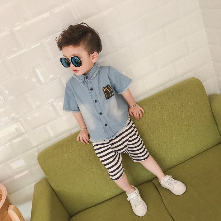 BAOBAO Ҷ ХХ λ ˤλ ǥ˥  奢ǥ˥ॷ Ⱦµ ֥롼 ǥ˥ ǥ˥ å Ҥɤ⥷ 80-120cm