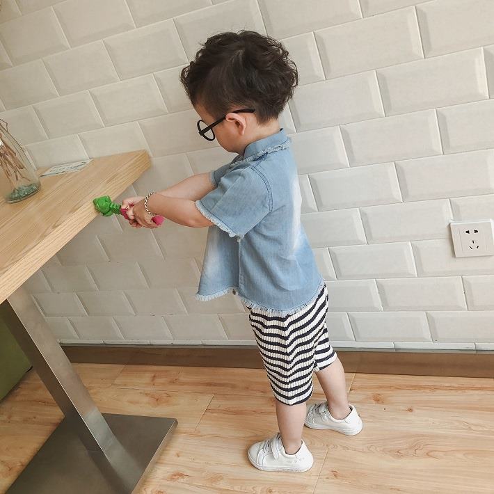 BAOBAO Ҷ ХХ λ ˤλ ǥ˥  奢ǥ˥ॷ Ⱦµ ֥롼 ǥ˥ ǥ˥ å Ҥɤ⥷ 80-120cm