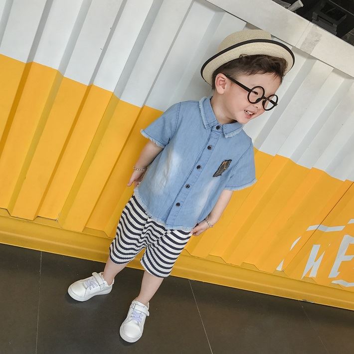 BAOBAO Ҷ ХХ λ ˤλ ǥ˥  奢ǥ˥ॷ Ⱦµ ֥롼 ǥ˥ ǥ˥ å Ҥɤ⥷ 80-120cm