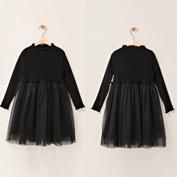 BAOBAO �Ҷ��� �Х��Х� �Ҷ� ���ԡ��� �ɥ쥹 �Ҷ��� Ĺµ �ե쥢���󥰥��ԡ��� ���塼����ԡ��� ���å� �Ҥɤ�ɥ쥹 �Ҷ����ԡ��� 110-160cm �֥�å�