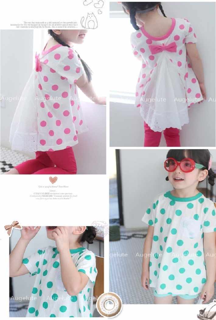 BAOBAO �Ҷ��� �Х��Х� (kids) �����奢�� Ⱦµ T����� �졼�� �ե쥢T����� �Хå��졼����ܥ� ���λ� ���T����� ���å� �Ҷ�T����� 90-130cm �ԥ� ���꡼��