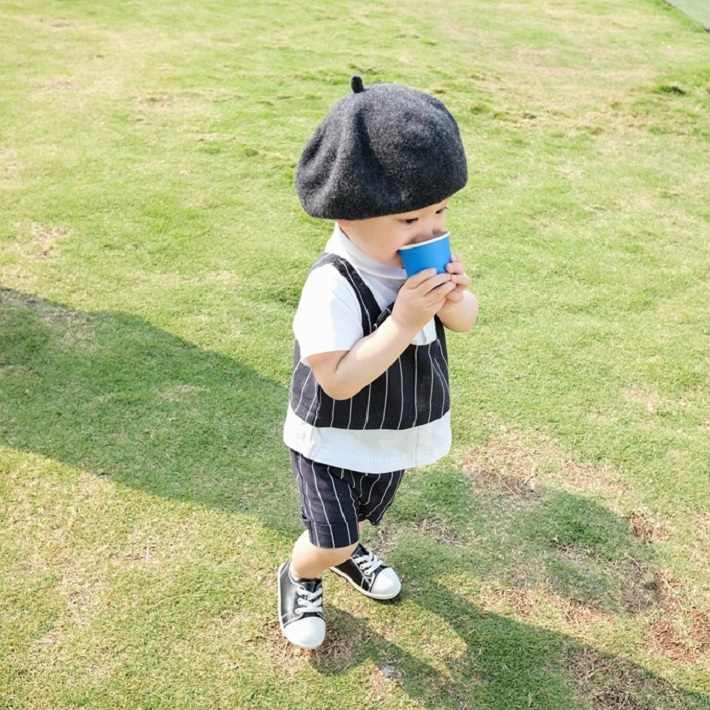 BAOBAO Ҷ ХХ 岼å (kids) ˤλ Ť  Ⱦܥ Ťͥȥåץ ܥ岼å եޥ  å ȥ饤 ٥ӡåȥå 70-90cm ͥ ١