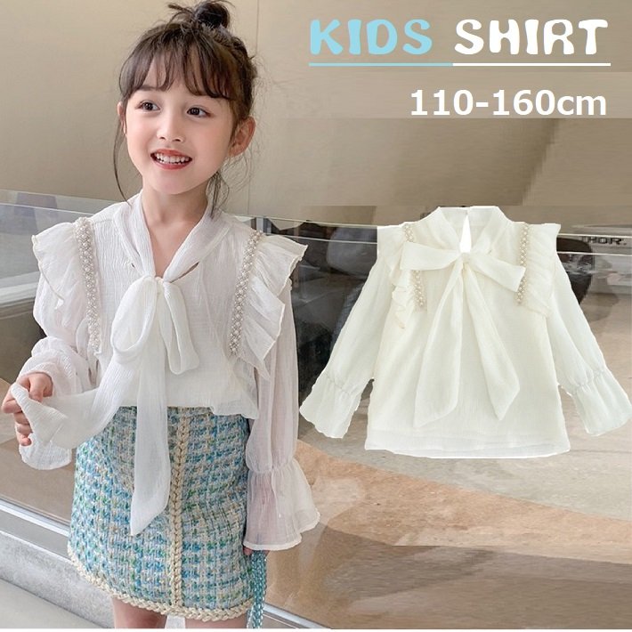 BAOBAO��Kids shirt���Ҥɤ⥷��� �����륺�֥饦�� ���λҥ���� �Ҷ��֥饦�� ���λҥ֥饦����ĳ�����ȥ�å� �ۥ磻�ȥ���� Ĺµ����� �ɥ쥹����� ���� �̳� �̱� �뺧�� ���å������ �Ҷ������ �Ҷ��� �ե����ޥ륷���110-160