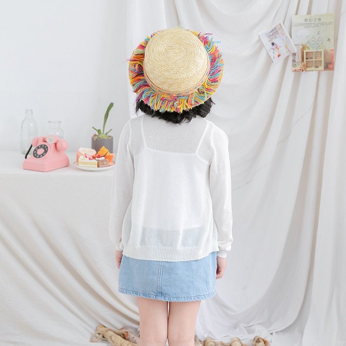 BAOBAO �Ҷ��� �Х��Х� (kids) ���� �����ǥ����� ����ե� ̵�ϥ����ǥ����� Ĺµ�ܡ����� ���λ� �ˤλ� ���å� �Ҥɤ⥫���ǥ����� 100-140cm �������� �ۥ磻�� �ԥ� �ѡ��ץ� ���졼