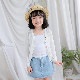 BAOBAO �Ҷ��� �Х��Х� (kids) ���� �����ǥ����� ����ե� ̵�ϥ����ǥ����� Ĺµ�ܡ����� ���λ� �ˤλ� ���å� �Ҥɤ⥫���ǥ����� 100-140cm �������� �ۥ磻�� �ԥ� �ѡ��ץ� ���졼