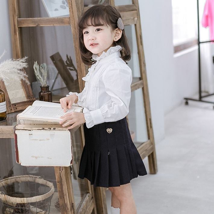 BAOBAO �Ҷ��� �Х��Х� Kids shirt �Ҥɤ� ����� �����륺 �֥饦�� ���λ� �ۥ磻�ȥ���� Ĺµ �졼������ĥ֥饦�� �ե����ޥ� �ݶ� �ե�ե�ɽ� ���å� �Ҥɤ⥷��� �Ҥɤ�֥饦�� 100-140cm