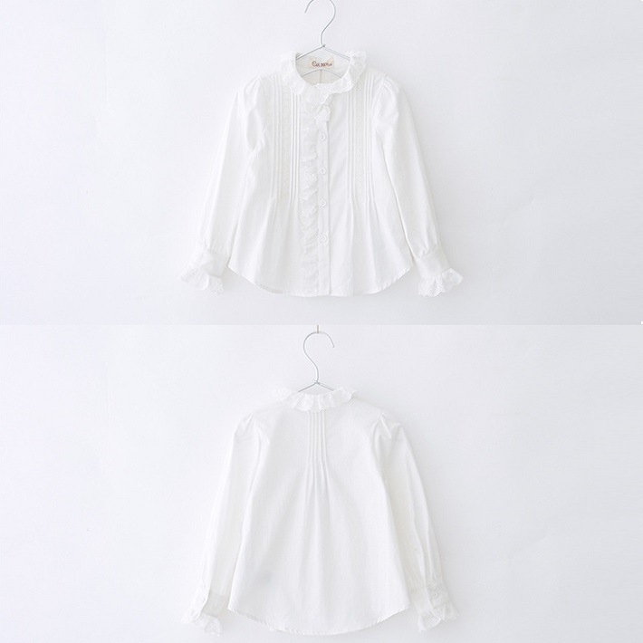 BAOBAO �Ҷ��� �Х��Х� Kids shirt �Ҥɤ� ����� �����륺 �֥饦�� ���λ� �ۥ磻�ȥ���� Ĺµ �졼������ĥ֥饦�� �ե����ޥ� �ݶ� �ե�ե�ɽ� ���å� �Ҥɤ⥷��� �Ҥɤ�֥饦�� 100-140cm