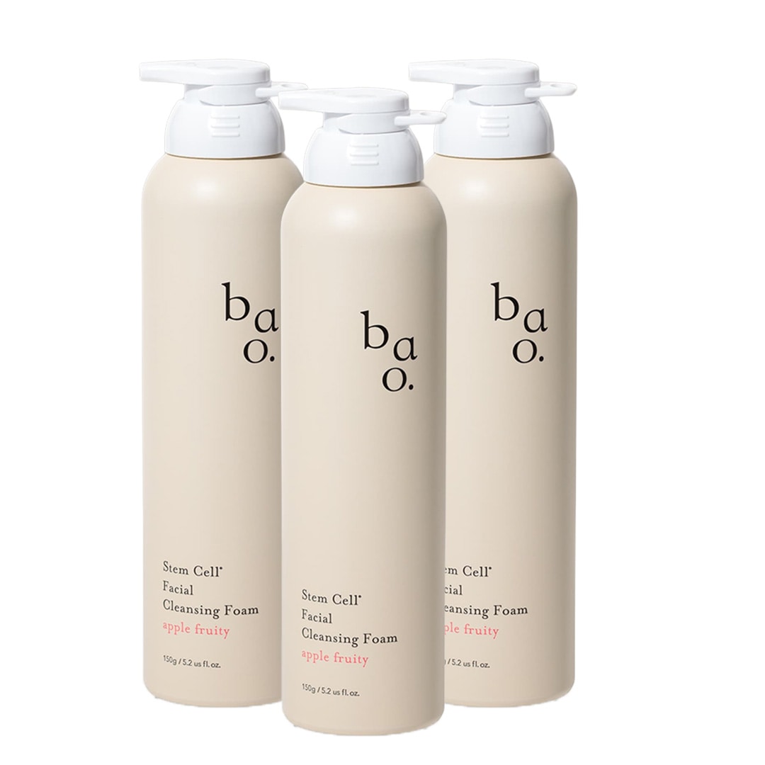 【お得な3個セット】Wヒト幹細胞培養液+エクソソーム配合 バオ・SCバイタルフォーミングウォッシュ 炭酸泡洗顔 10,000ppm 毛穴ケア