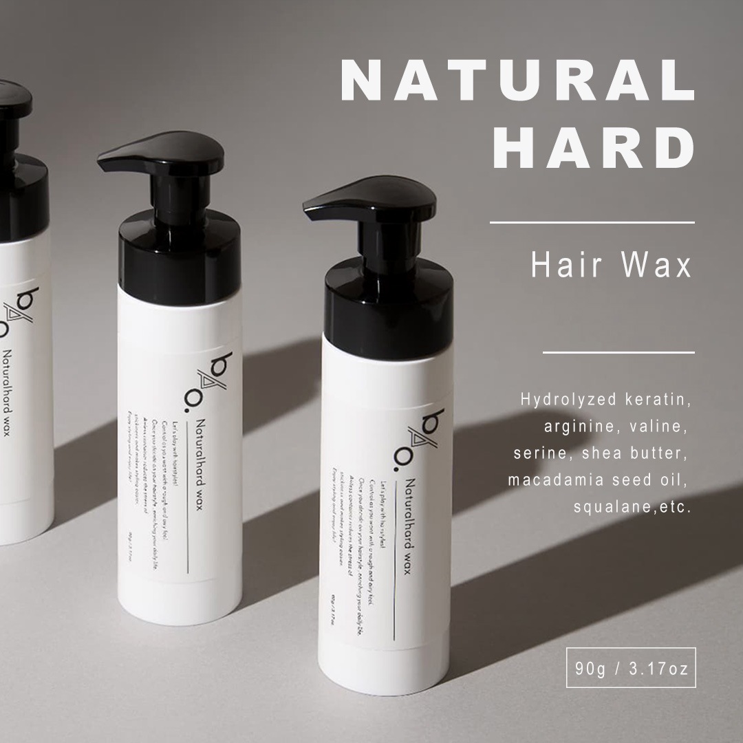 ナチュラルハードワックス / 無香料 ナチュラルキープ ヘアワックス ポンプ式 ツヤ エアレス容器 男女兼用 スタイリング剤