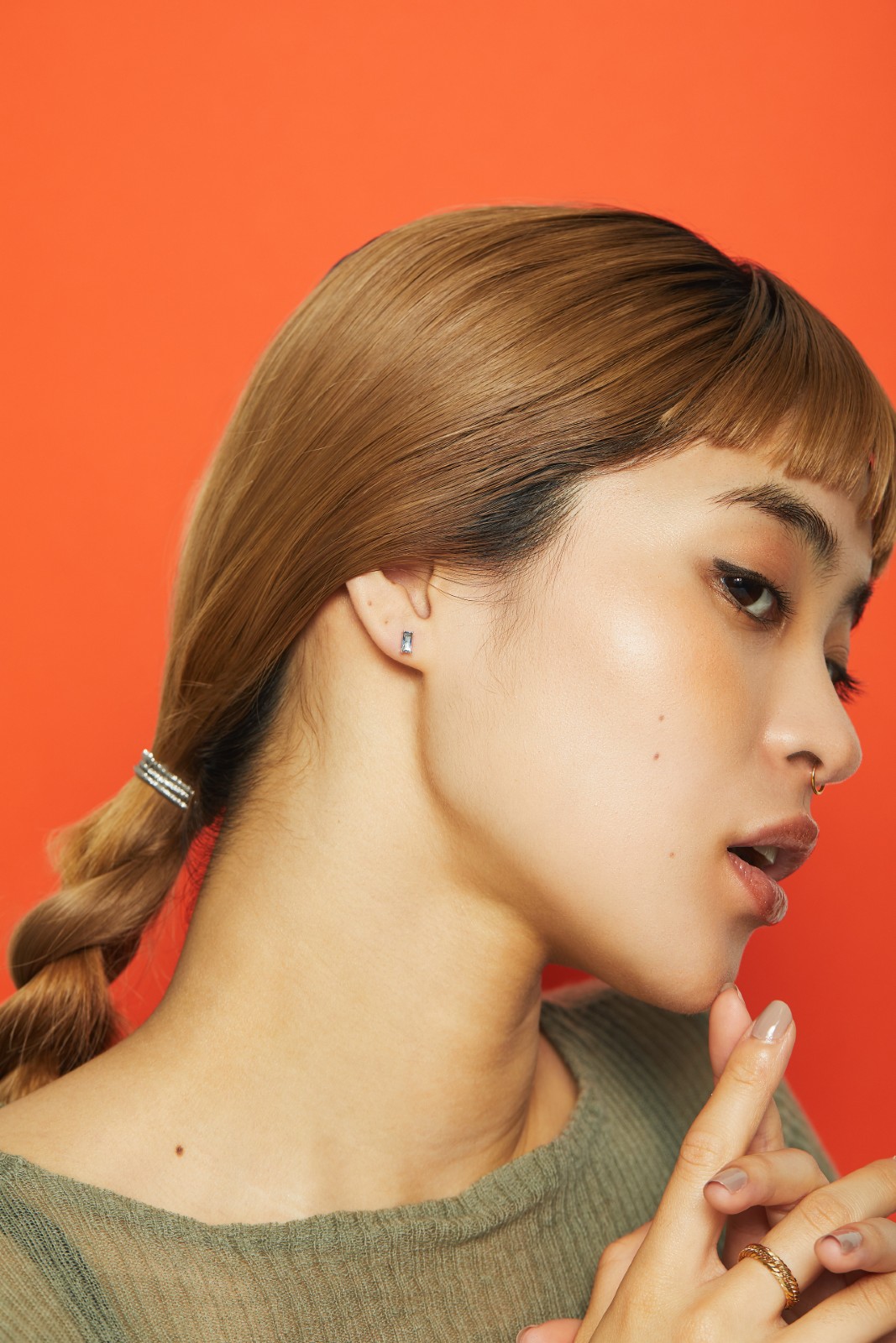 Honesty Rectangle Gray blue