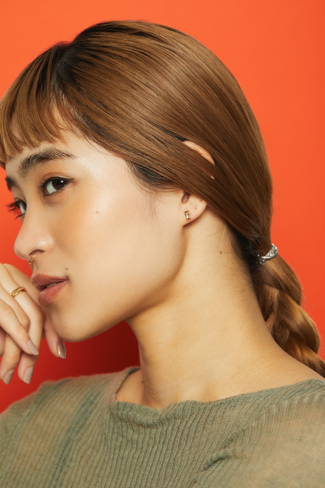 Honesty Rectangle Quartz smoky