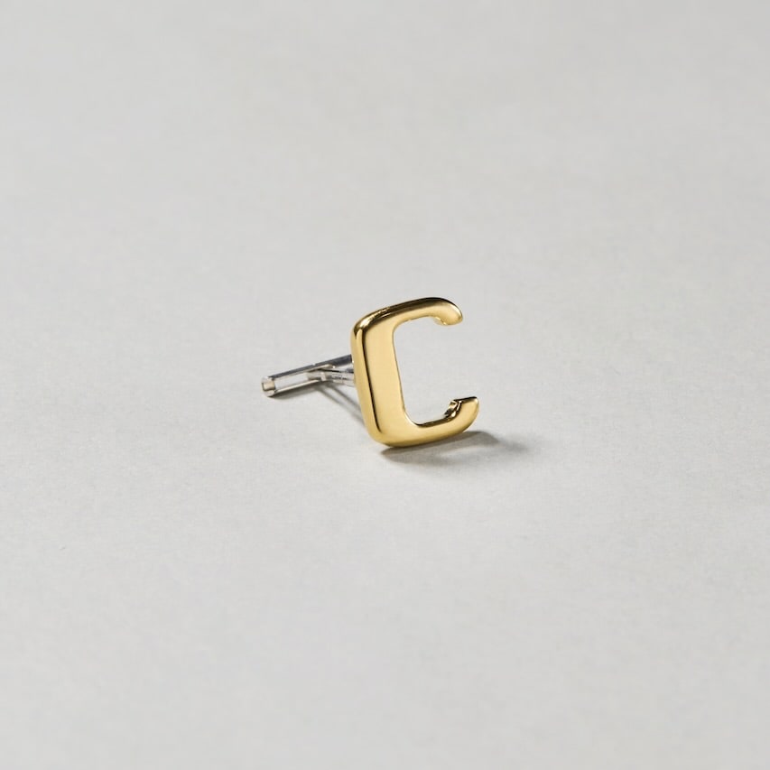 【COLLABORATION】Pilgrim Surf+Supply / Initial Earrings C