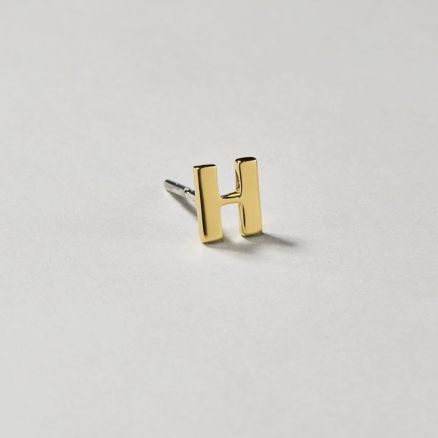 【COLLABORATION】Pilgrim Surf+Supply / Initial Earrings H