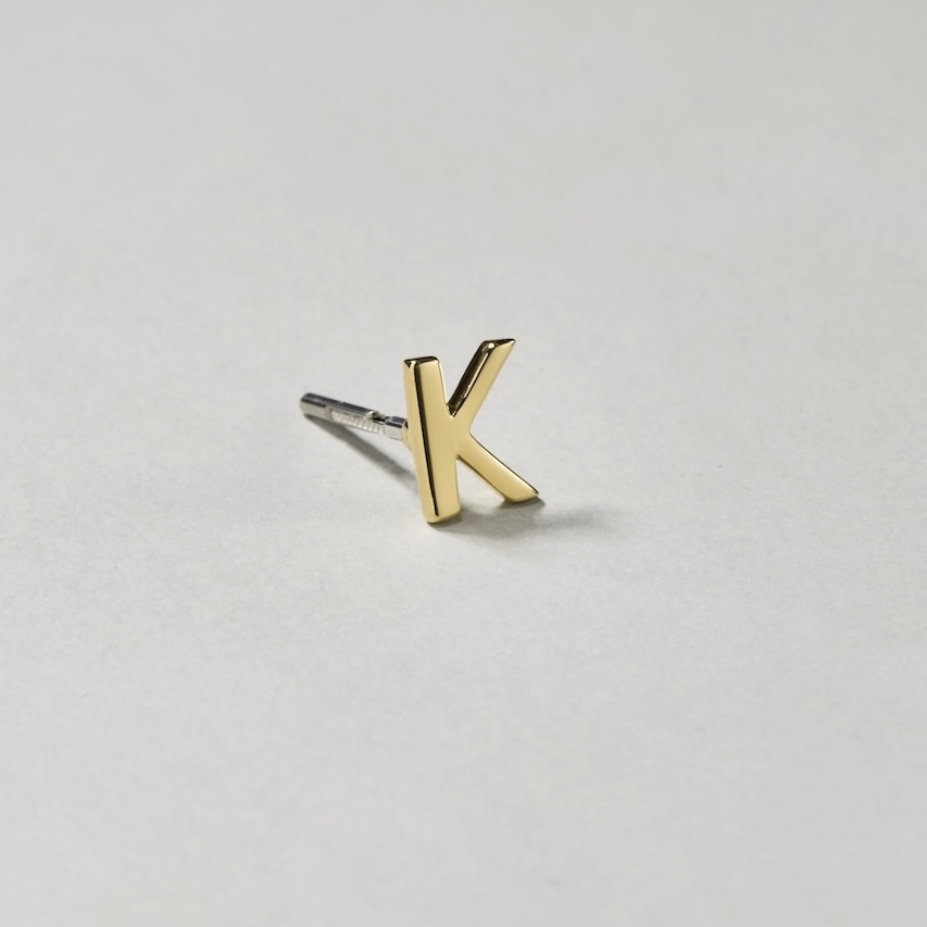 【COLLABORATION】Pilgrim Surf+Supply / Initial Earrings K