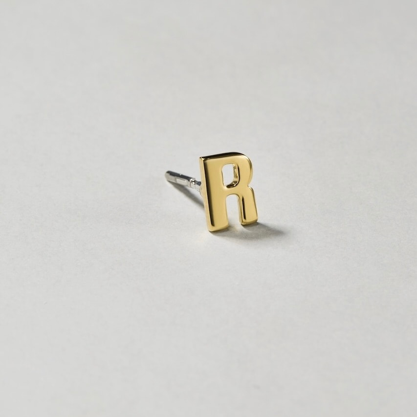【COLLABORATION】Pilgrim Surf+Supply / Initial Earrings R