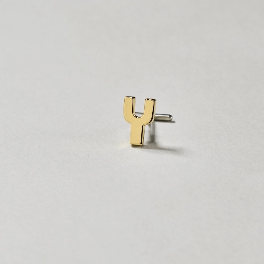 【COLLABORATION】Pilgrim Surf+Supply / Initial Earrings Y