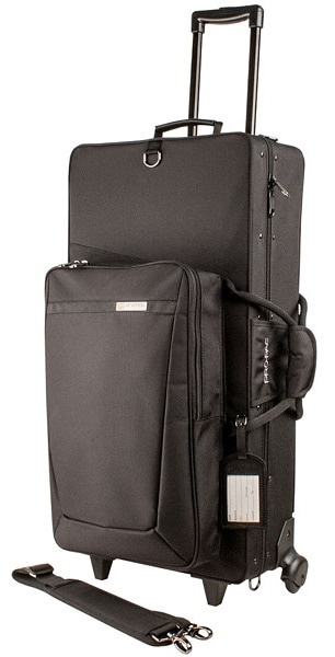 プロテック ソプラノ/アルトサックス用ダブルケース(キャスター付