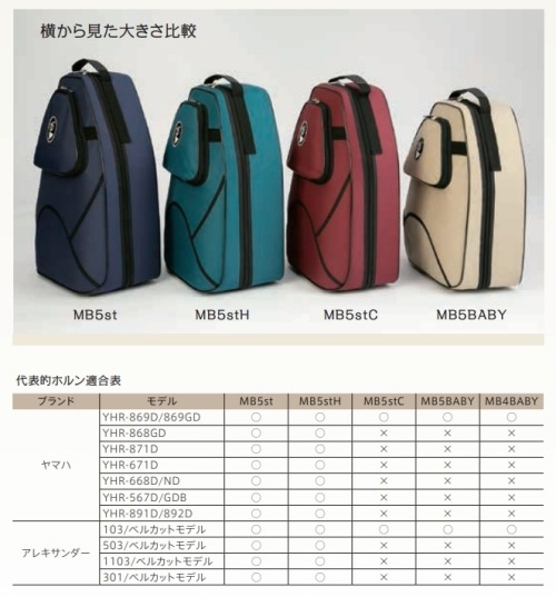 MB(マーカス・ボナ) ホルン用ケース(ベルカット)MB5stH ｜管楽器専門