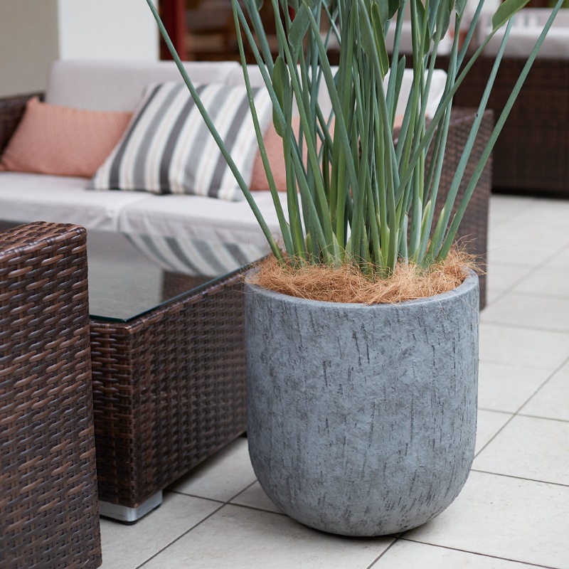 鉢カバー　モノ・ストーン バルゴ モノ S 33 Amazon | 植木鉢 大型 モノ・ストーン バルゴ モノ S 33 ライトグレー | 鉢