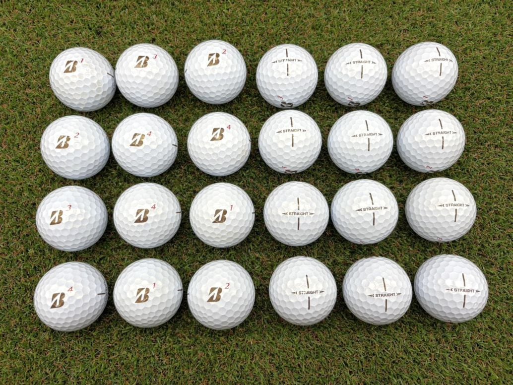 ブリヂストン スーパーストレート （2023年）ブラウンカラー24球【品質★★★～★★】