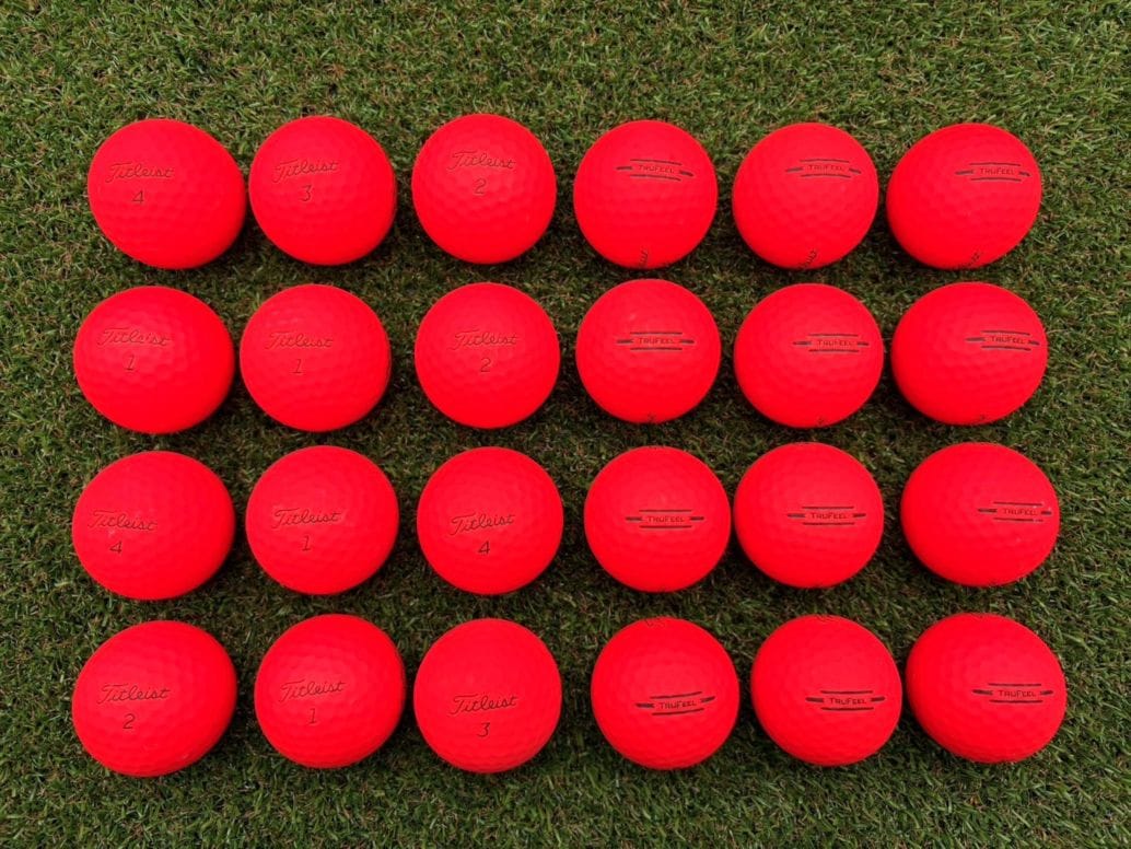 タイトリスト  　TRUFEEL 2024年 24球 マッドレッド【品質★★★～★★】