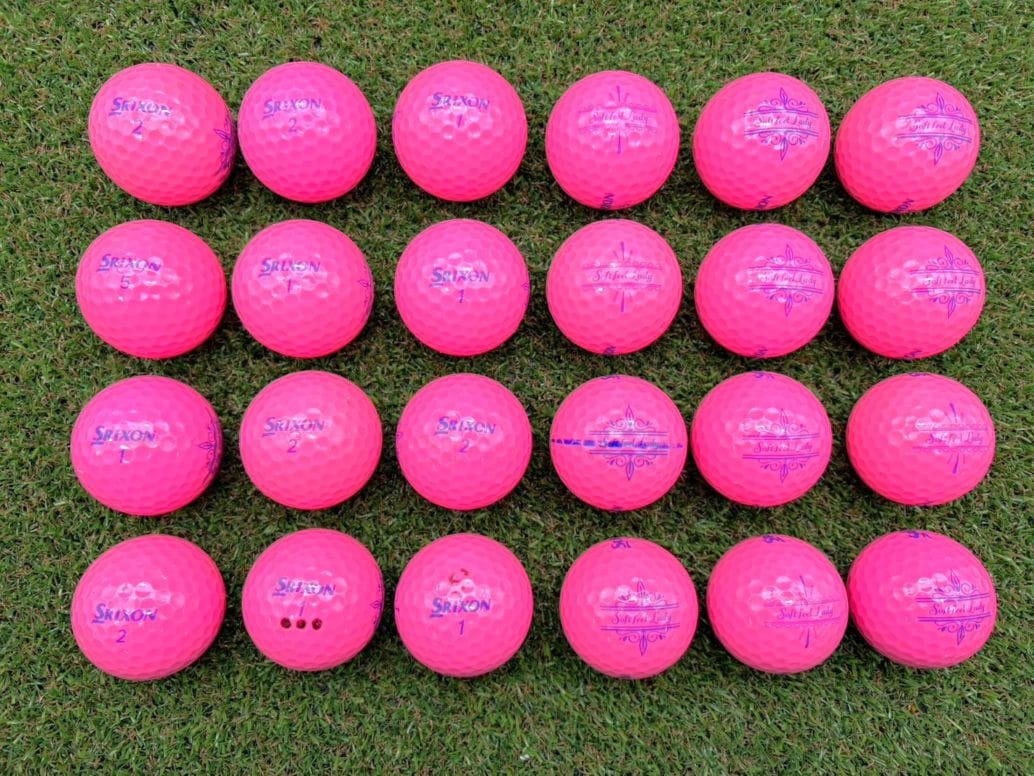 SRIXON　SoftfeelLady　年代混合 ピンク 24球【品質★★★～★★】