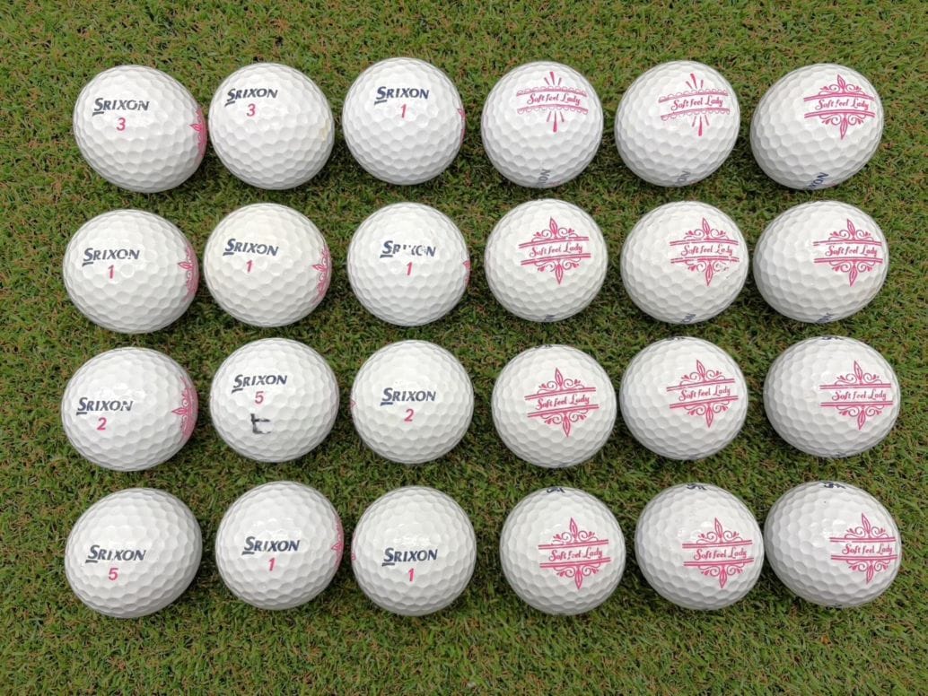 SRIXON　SoftfeelLady　年代混合 白色 24球【品質★★★～★★】