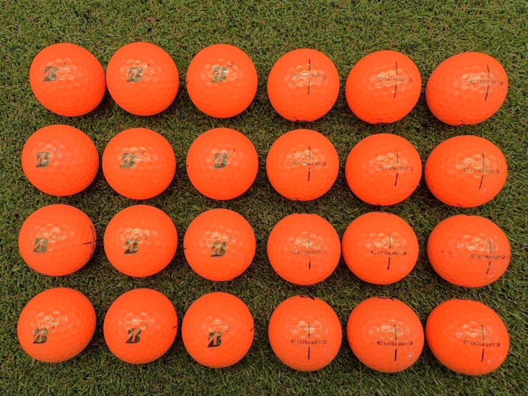 ブリヂストン エクストラソフト（2025年）オレンジ　24球【品質★★★～★★】
