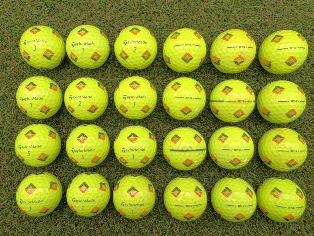 テーラーメイド TP5　Pix イエロー（2024年）24球【品質★★★～★★】
