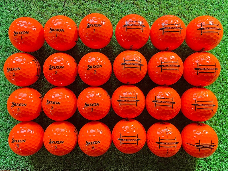 スリクソン ADスピード(2024年)オレンジカラー 24球【品質★★★~★★】